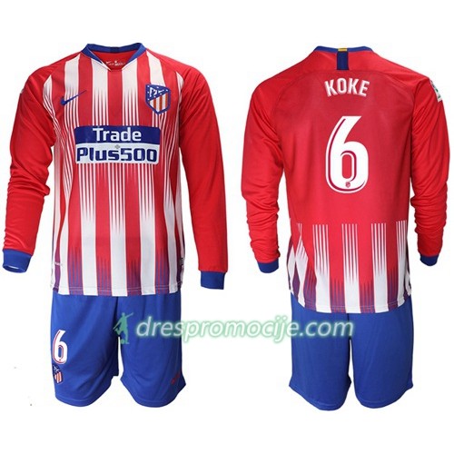 Atlético Madrid Dres Koke 6 Dječji Domaći 2018/19 Dugim Rukavima Atlético Madrid Dres Koke 6 Dječji Domaći 2018/19 Dugim Rukavima